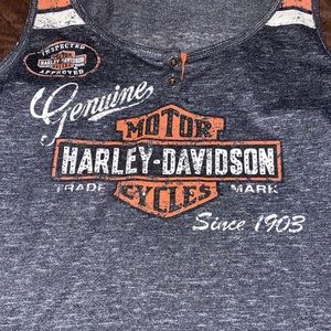 Harley Davidson oil can tank top